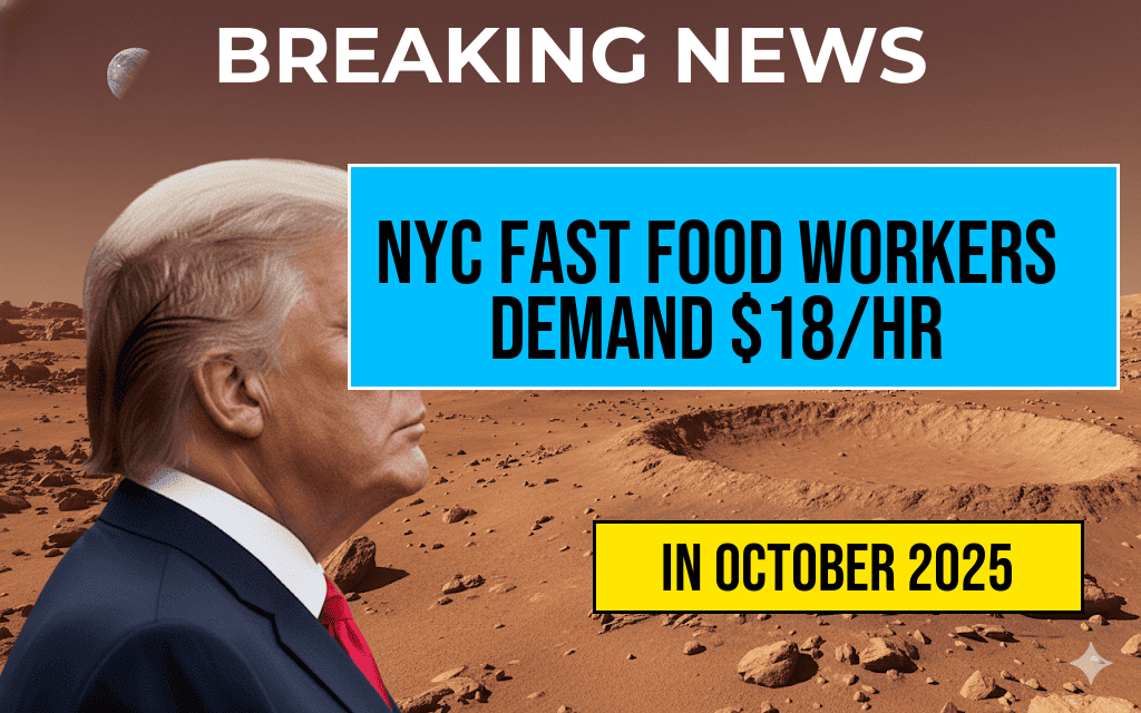 New York Fast Food Workers Advocate for $18 an Hour Minimum Wage in NYC